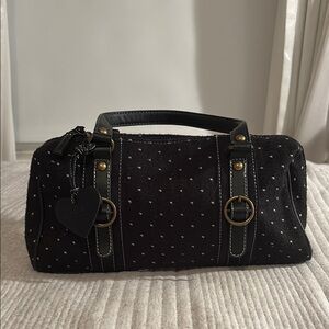 Polka Dot Barrel Bag